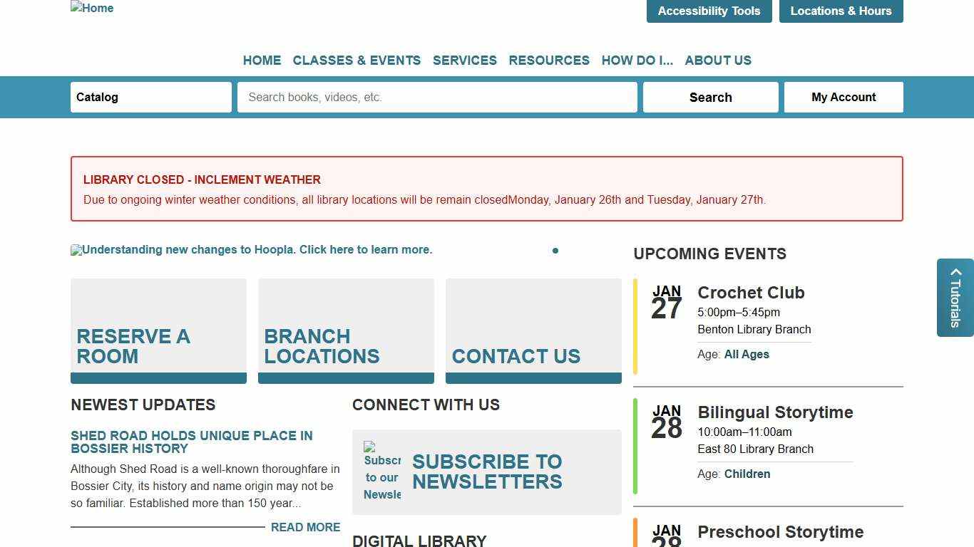 Home Bossier Parish Libraries